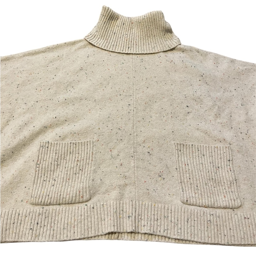 LOFT Women’s Oversized Pullover Confetti Turtle Neck Sweater
